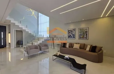 Casa de luxo em condomínio - 4 quartos, 4 suítes, 3 salas, 6 banheiros, 4 vagas - jardim imperador, americana-sp