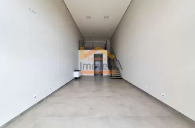 Salão comercial de alto padrão para locação em americana-sp, bairro jardim são paulo - 1 sala ampla com mezanino, 2 banheiros, 179m².