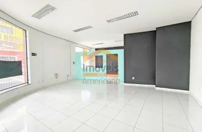 Salão comercial para locação no centro de americana-sp  2 salas, 2 banheiros, 82,00 m² de área