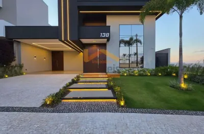 Casa de alto padrão em condomínio - 4 quartos, 4 suítes, 2 salas, 6 banheiros, 4 vagas - jardim phillipson park, americana-sp.