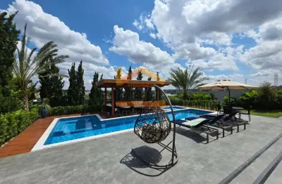 Residência de luxo no condomínio residencial jardins da cidade, nova odessa-sp: 4 quartos, 4 suítes, 3 salas, 5 banheiros, 6 vagas, 573m². venha conferir!