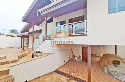 Casa para locação no jardim colina, americana-sp: 3 quartos, 1 suíte, 3 salas, 4 banheiros, 4 vagas, 252m².
