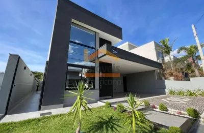 Casa de luxo em condomínio: 3 quartos, 3 suítes, 2 salas, 4 banheiros, 4 vagas - santa bárbara d'oeste, loteamento residencial mac knight.