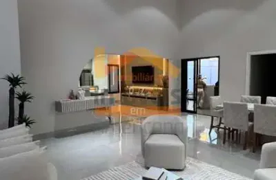 Casa de luxo em condomínio: 3 quartos, 3 suítes, 3 salas, 4 banheiros, 4 vagas de garagem, 247 m² - Jardim Pau Brasil, Americana-SP.