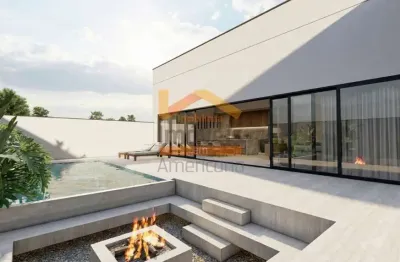 Casa de luxo em condomínio à venda em Americana-SP, Jardim Phillipson Park: 3 suítes, 2 salas, 5 banheiros, 4 vagas, 235m².