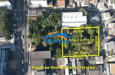 Terreno 2.127 m² de área, paralelo á principal avenida de carapicuíba