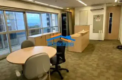 Sala comercial mobiliada 148m² no edifício icon alphaville.
