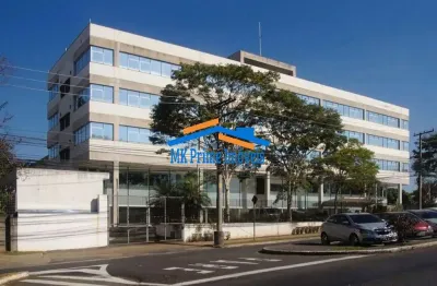 Edifício corporativo monousuário para locação total ou parcial.