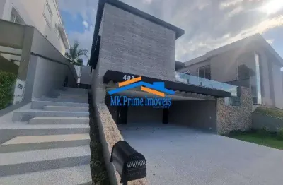 Excelente casa nova no condomínio burle marx, sendo 4 suítes, piscina.