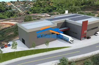Galpão em construção 2300m² 4 docas pé direito 12m- itapecerica da serra/sp
