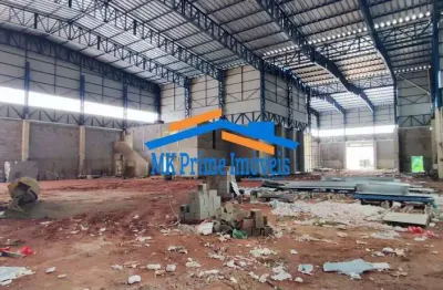 Galpão em construção 2300m² 4 docas pé direito 12m- itapecerica da serra/sp