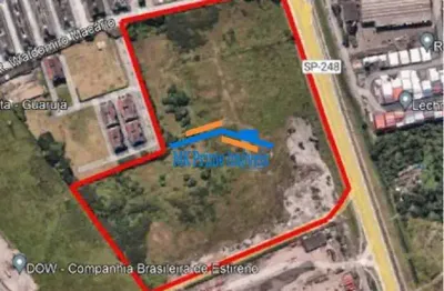 Ótimo terreno plano 93.000m² zoneamento zdm2 fachada p/ rodovia guaruja/sp