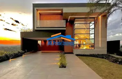 Luxuosa casa no condomínio gênesis ii - 490m² de terreno com vista p/ mata.