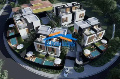 Casa de condomínio em construção no jardim panorama com 464m², 4 suítes!