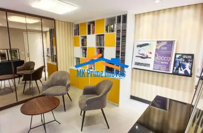 Lindo apartamento mobiliado 2 dormitórios sendo 1 suíte com 2 vagas