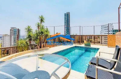 Linda cobertura com 335 m² no condomínio costa brava, anália franco!