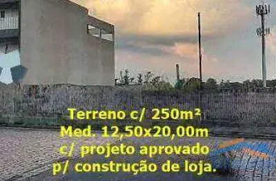 Terreno c/ 250m² no jd. abril c/ projeto de construção aprovado p/ loja.