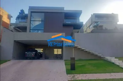 Casa contemporânea e sofisticada com 4 quartos e 5 banheiros, 415 m²