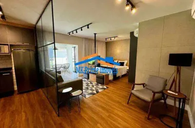 Apartamento 77m² c/ 1 dorm 2 vagas para locação - chácara santo antônio/sp
