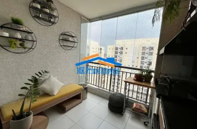 Condomínio prime house bussocaba 3 dorms 70m² apartamento semi mobiliado