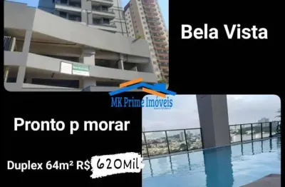 Apartamento de 47m² com lazer completo e 1 vaga de garagem - centro osasco.