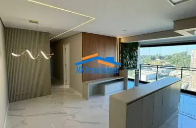 Lindo apto 88m², 3 suítes mobiliado, 2 vagas de garagem- alphaville/tamboré