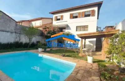 Sobrado 4 dorm/2 suítes - lareira - escritório - piscina