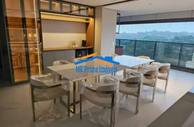 Luxuoso apartamento decorado com 186m² com 3 suítes no morumbi.