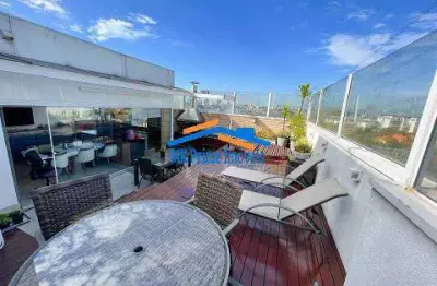 Magnifica cobertura com 3 quartos (1 suíte), 180m² - cidade são francisco.