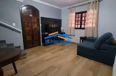 Sobrado com 3 quartos sendo 1 suíte, 2 vagas - cidade das flores/osasco.