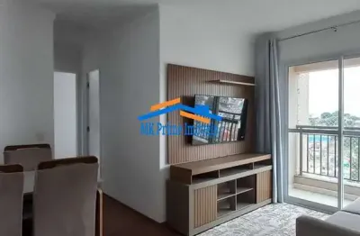 Apartamento c/ 60m², 2 quartos (1suíte) e mobiliado no square carapicuíba