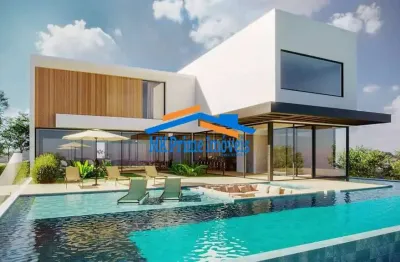 Casa cinematográfica em condomínio - nova -6 suítes - quadra beach tênis