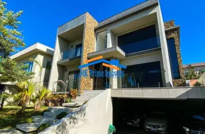 Casa moderna mobiliada c/ 5 quartos sendo 4 suítes - gênesis 2 - alphaville