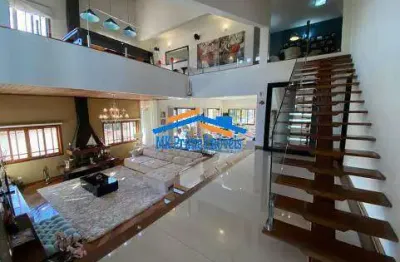 Linda casa 921mts 5 dorm 4 suítes cond. são paulo ii cotia  r$3.990.000,00