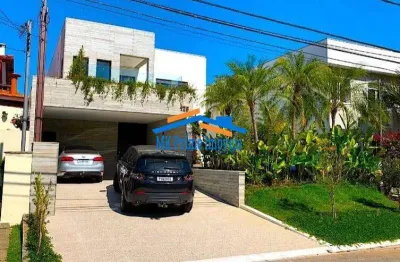 Linda casa com 4 suítes e 4 vagas de garagem - residencial 3 - alphaville.