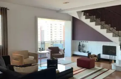 Cobertura mobiliada e decorada de alto padrão 364m² - indianópolis.