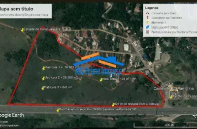Terreno 109.000 mts com 800 mts próximo a rod. castelo branco km 39