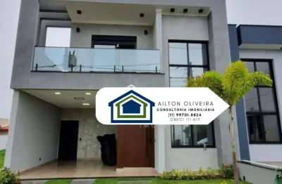 Lindo sobrado de  228m² à venda no excelente  condomínio   fechado reserva ipanema-  sorocaba - sp.