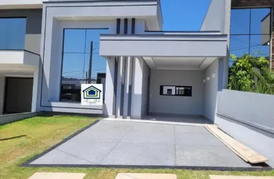 Linda casa térrea de 135m² de  área construída e terreno 200m2 à venda no excelente condomínio fechado  gran reserva em indaiatuba- sp.