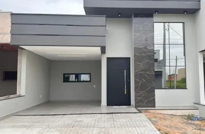 Linda casa térrea de 140m² de  área construída e terreno 200m2 à venda no excelente condomínio fechado  gran reserve  em indaiatuba- sp.