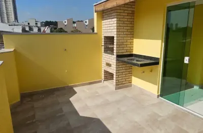 Linda cobertura para á venda com 82m² com 02 dormitórios sendo 01 suíte, no bairro vila curuça - santo andré - sp.