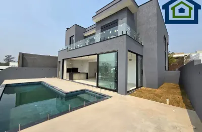 Lindo sobrado de 360m² de área construída e 474m² de área total com 04 suítes, à venda no excelente condomínio alphaville 04 - votorantim - sp