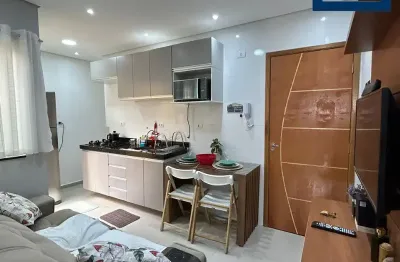 Lindo apartamento á venda de 45m² com 02 dormitórios, na jardim utinga - santo andré - sp.