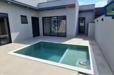 Linda casa térrea de 190m² de  área construída e terreno 300m2 à venda no excelente condomínio fechado  dona maria josé  em indaiatuba- sp.