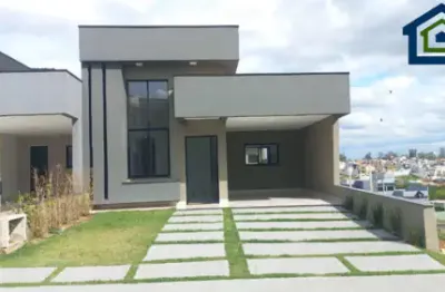 Linda casa térrea de 168m² de área construída e terreno 200m² à venda no excelente condomínio fechado gran reserve em indaiatuba- sp.