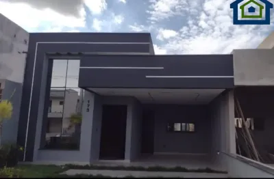 Linda casa térrea de 135m² de área construída e terreno 200m² à venda no excelente condomínio fechado gran reserve em indaiatuba- sp.
