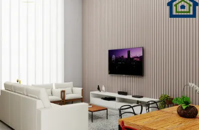 Linda casa térrea de 162m² de área construída e terreno 280m² à venda no excelente condomínio fechado gran reserve em indaiatuba- sp.