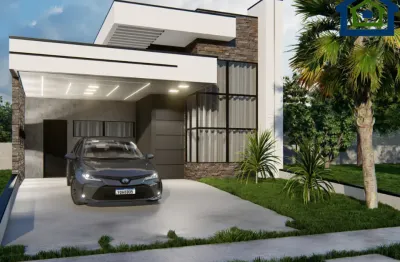 Linda casa térrea de 135m² à venda no excelente condomínio fechado gran reserve em indaiatuba- sp.