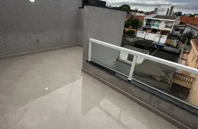 Linda cobertura á venda de 122m² com 02 dormitórios, na vila helena - santo andré - sp.