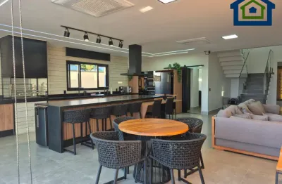 Linda casa térrea de 355m2, e terreno 420m2, em condomínio fechado solares resort em boituva- sp.